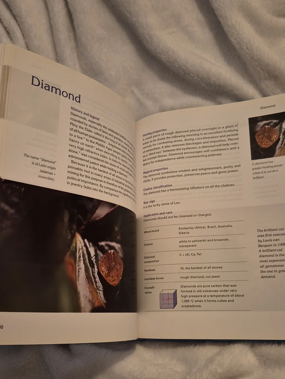 Healing Crystals and Gemstones - From Amethyst to Zircon (Blue Hardcover Book)